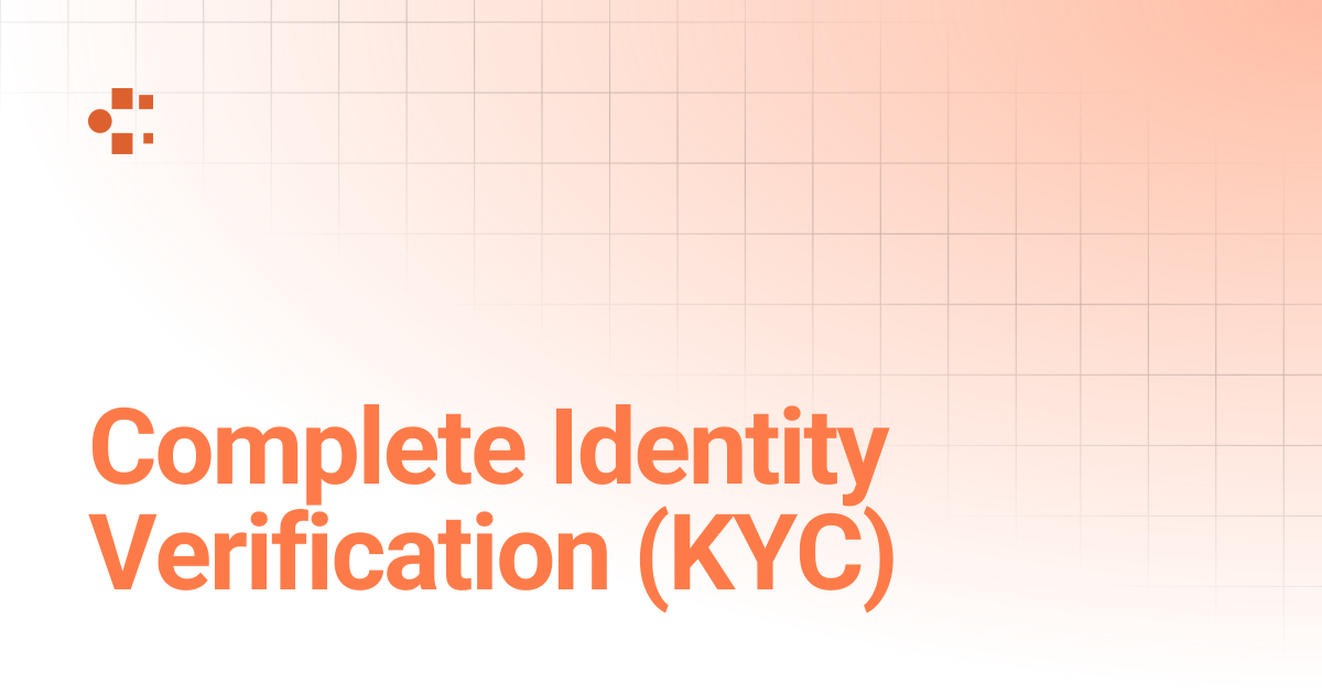Complete Identity Verification (KYC) | ChainBitX